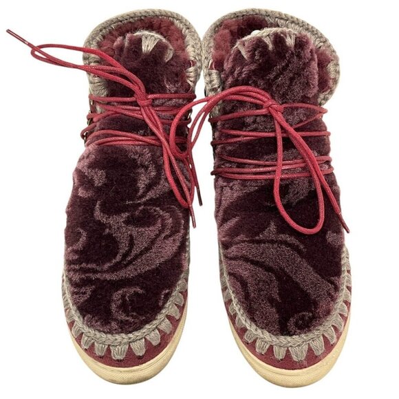 MOU Eskimo Ankle Boots Women's US Size 6 *READ*  Lace Up - Picture 9 of 10